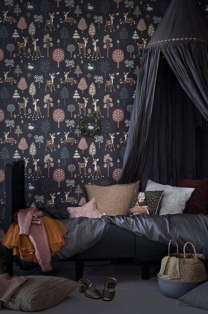 Golden woods – deep grey