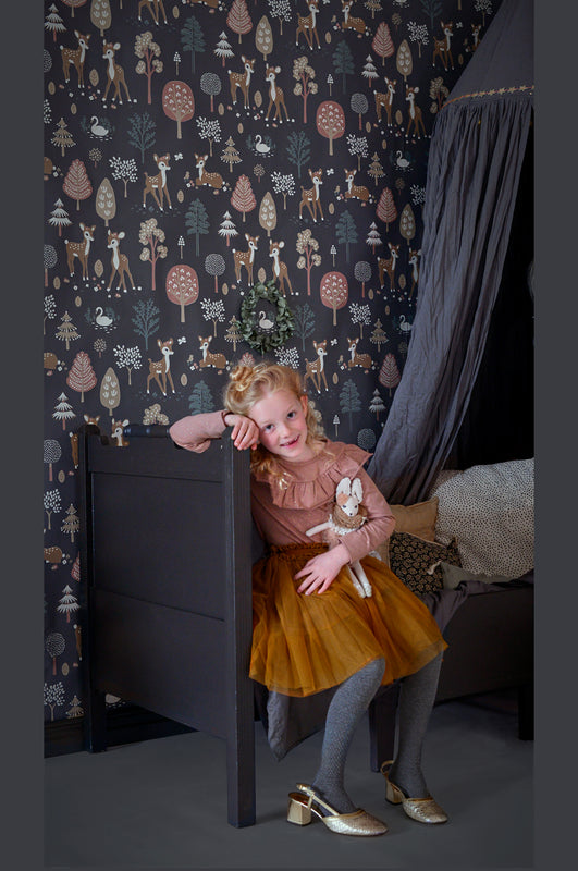 Golden woods – deep grey