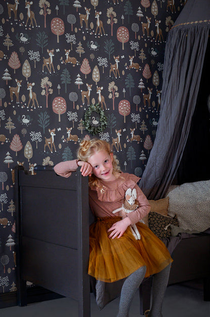 Golden woods – deep grey