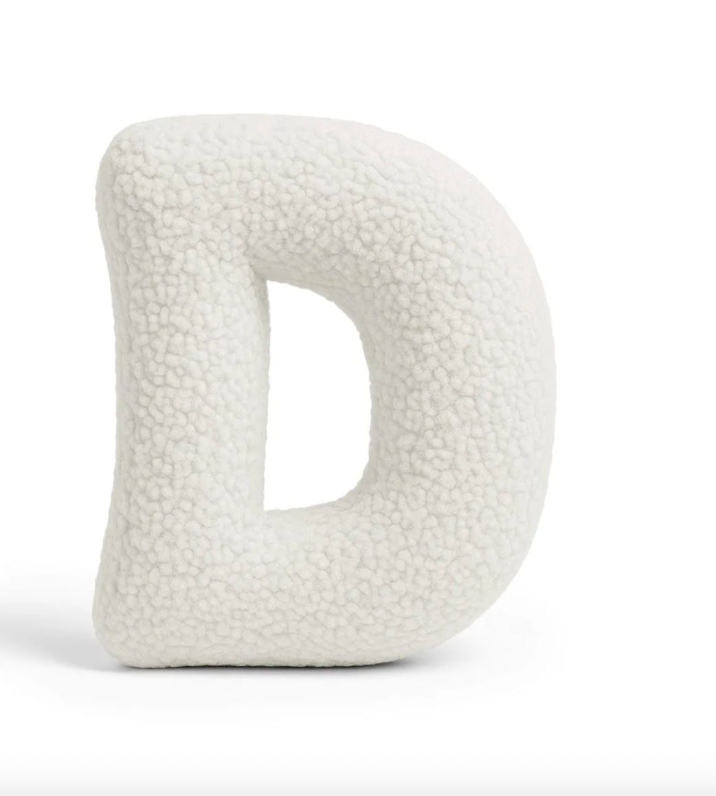 Pagalvė Abėcėlės Raidė Balta | Bearly