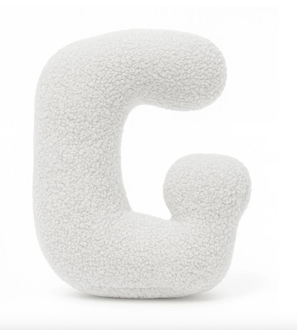 Pagalvė Abėcėlės Raidė Balta | Bearly