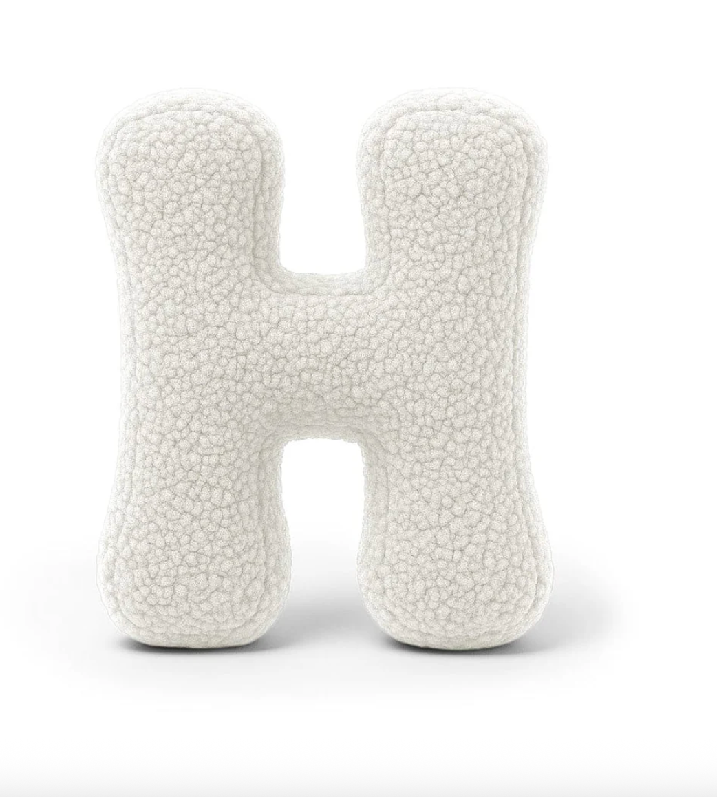 Pagalvė Abėcėlės Raidė Balta | Bearly