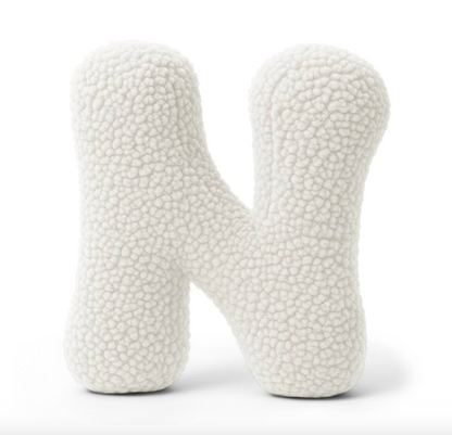 Pagalvė Abėcėlės Raidė Balta | Bearly