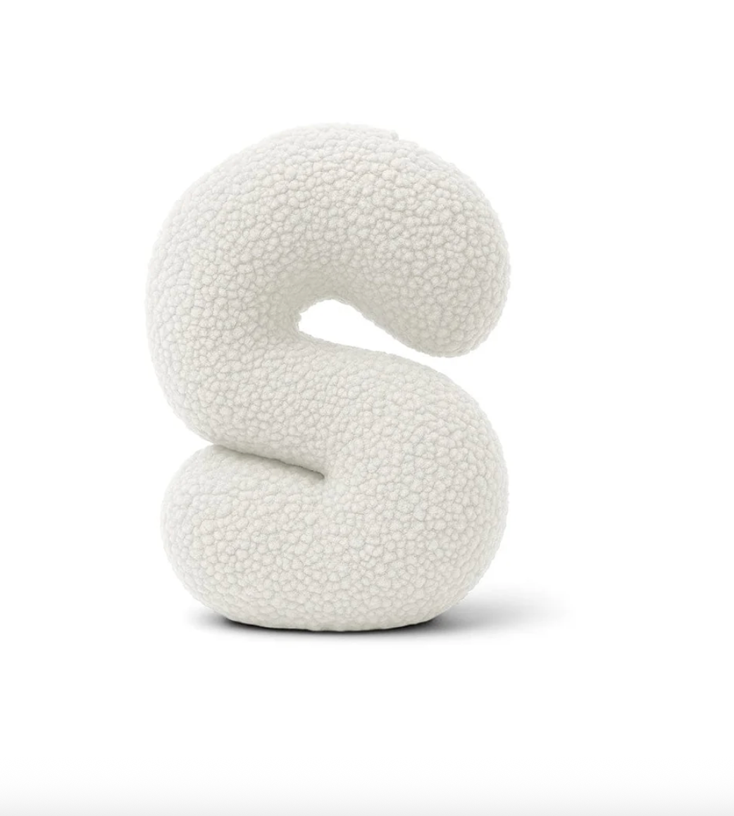 Pagalvė Abėcėlės Raidė Balta | Bearly