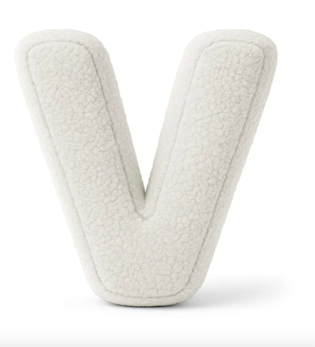 Pagalvė Abėcėlės Raidė Balta | Bearly