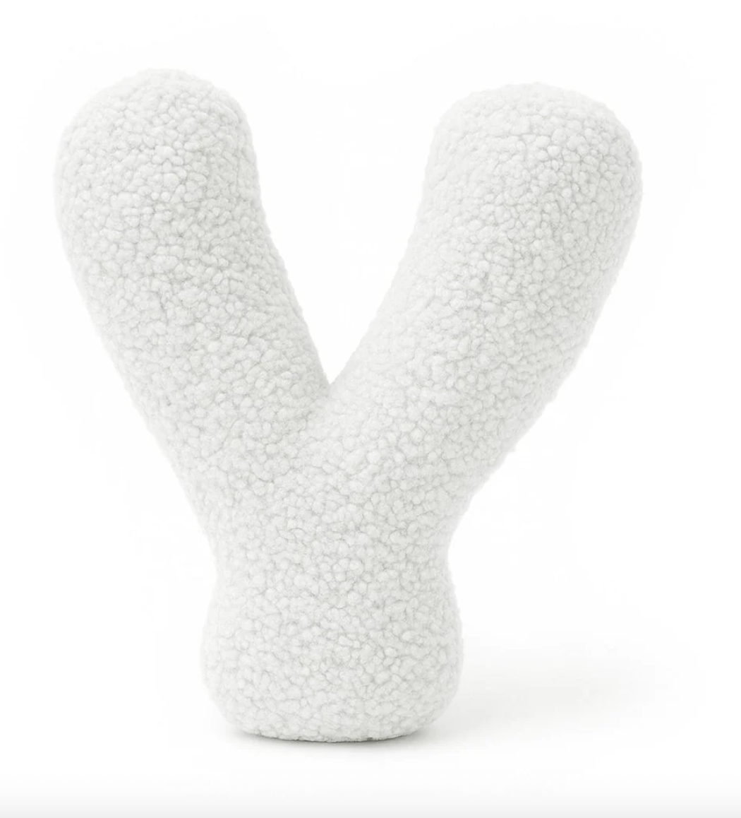 Pagalvė Abėcėlės Raidė Balta | Bearly