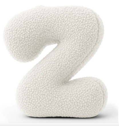 Pagalvė Abėcėlės Raidė Balta | Bearly