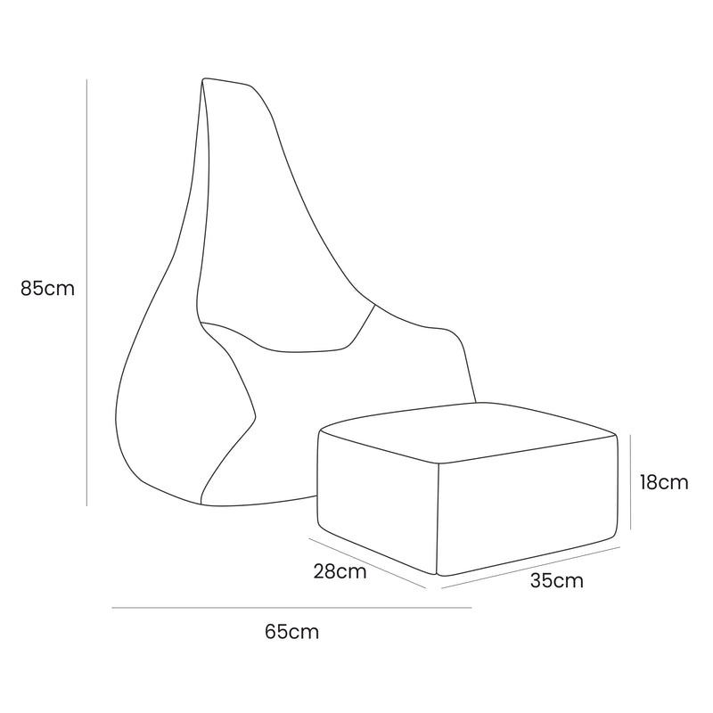 Pufas vaikams „Sako Bag“ (Outzy kolekcija)