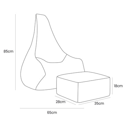 Pufas vaikams „Sako Bag“ (Outzy kolekcija)