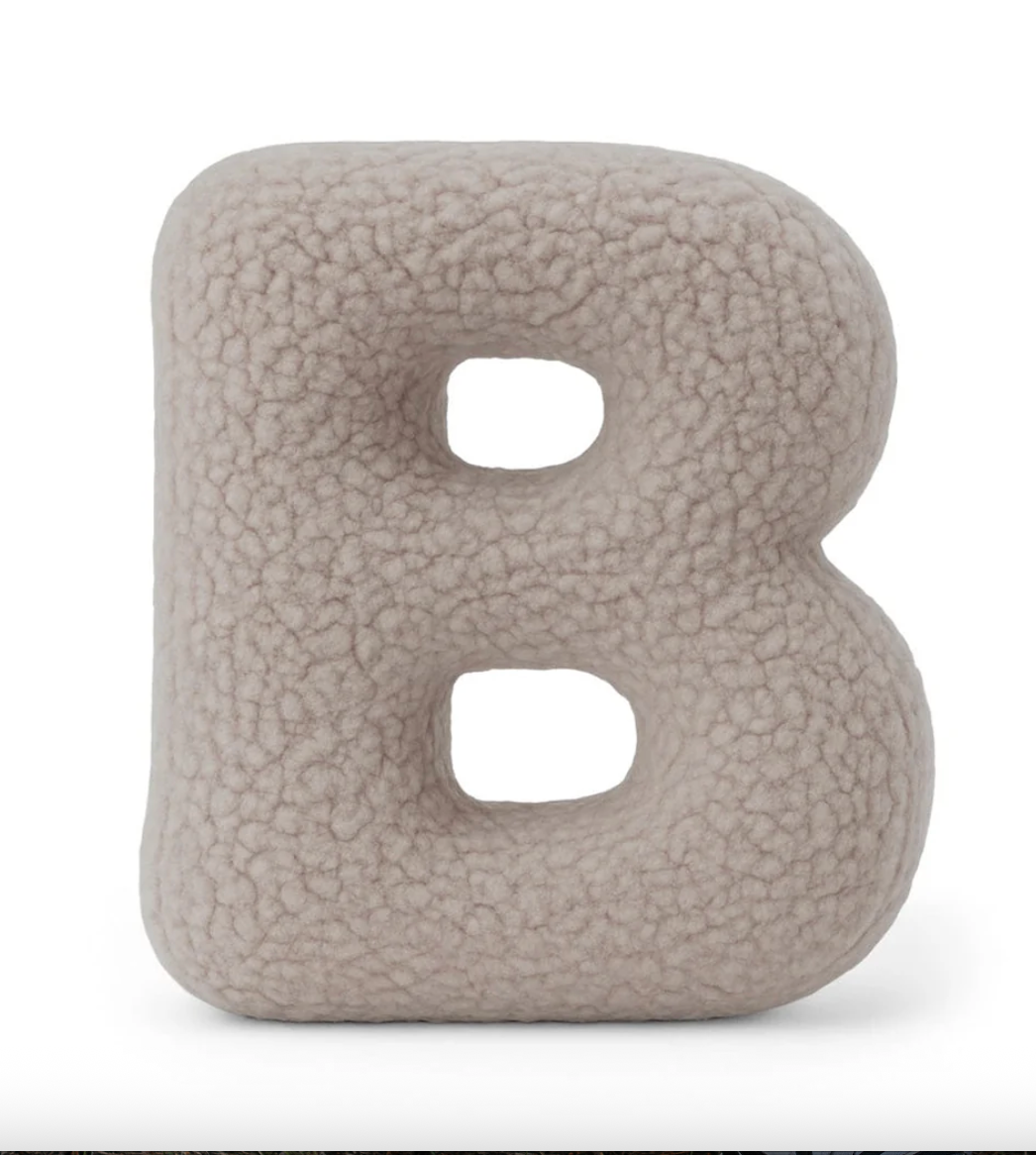 Pagalvė Abėcėlės Raidė Šviesiai Pilka | Bearly