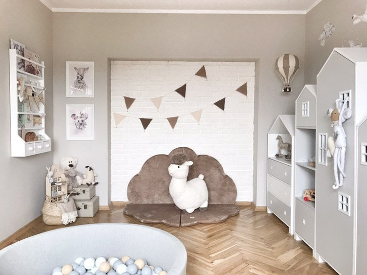 Pakabinamas dekoratyvinis oro balionas GOLD/BEIGE