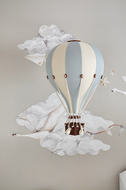 Pakabinamas dekoratyvinis oro balionas BEIGE/ MINT- GREY