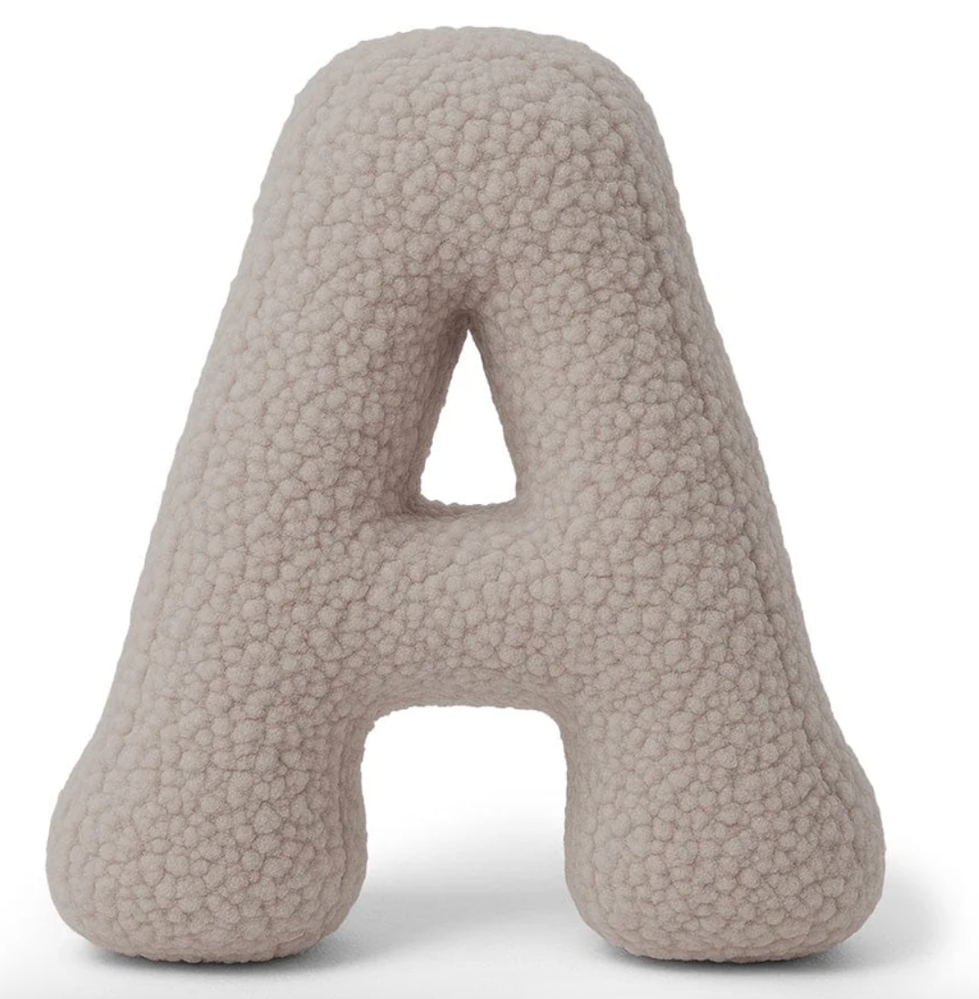Pagalvė Abėcėlės Raidė Šviesiai Pilka | Bearly