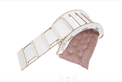 Dream Rocker (baltas) – pasirink rinkinį ir pagalvę