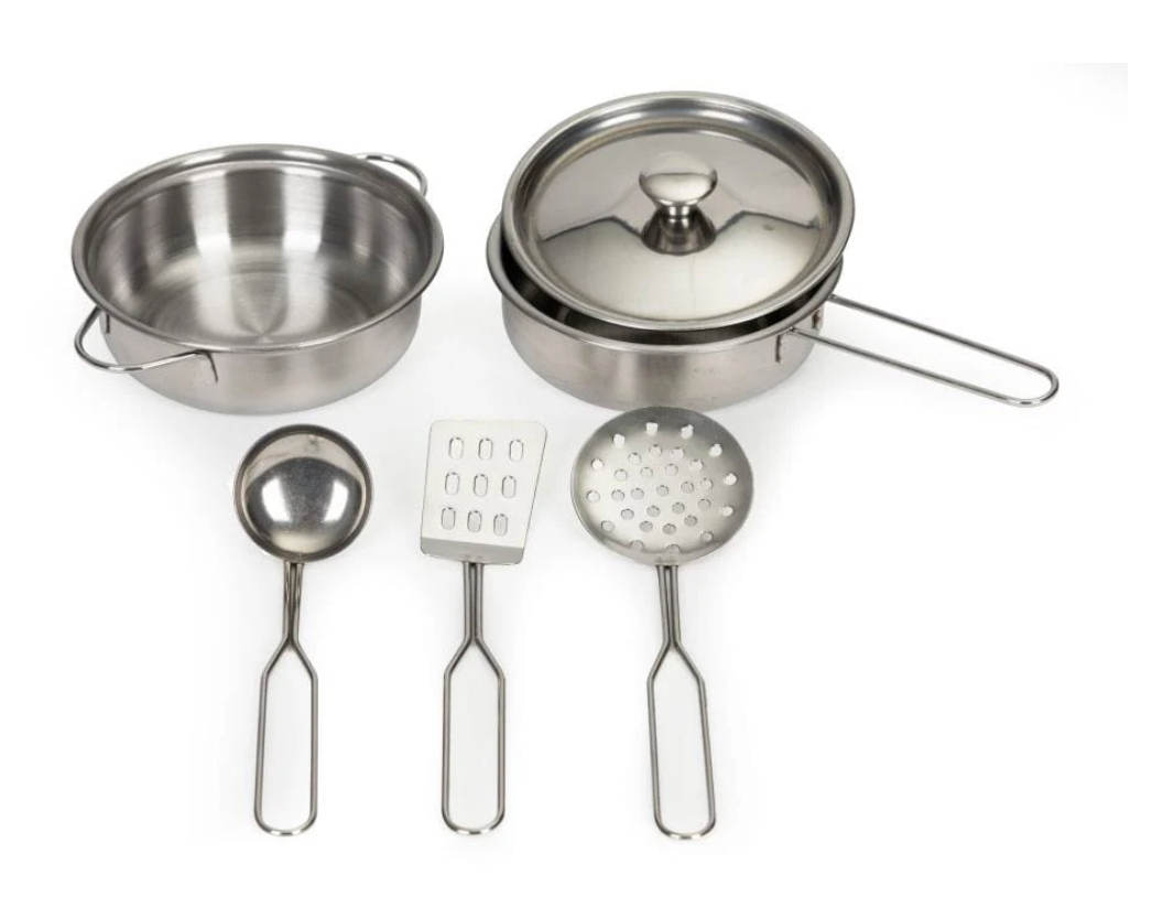 Rožinė medinė virtuvėlė vaikams